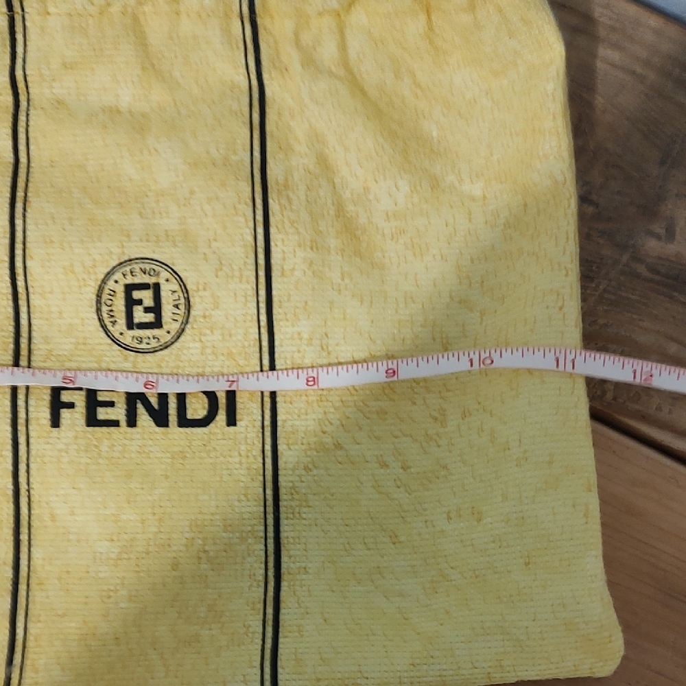 Fendi Yellow Drawstring Pouch - Picture 4 of 5